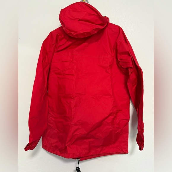 Men's Vintage 80's Patagonia Big Mountain Logo Red Hooded Rain Coat Jacket Sz M - Picture 4 of 6